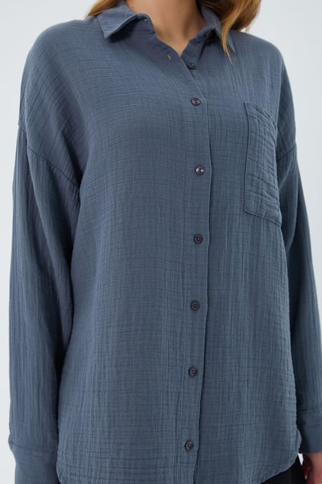 Oversized Shirt met Pocketdetail - Image 4