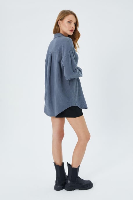 Oversized Shirt met Pocketdetail - Image 5