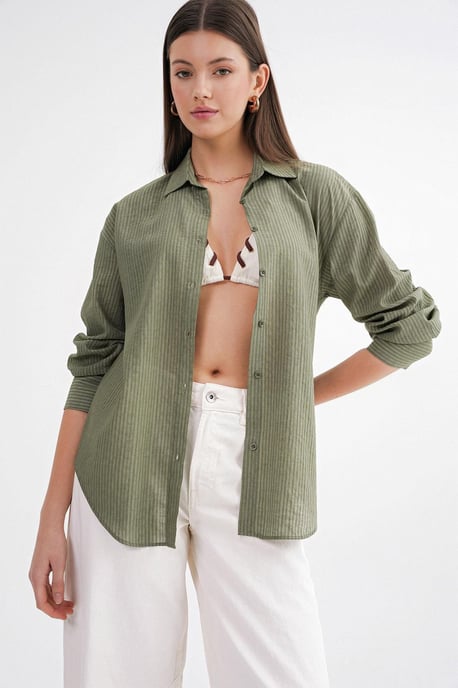 Ontspannen Fit Poplin Shirt - Image 1