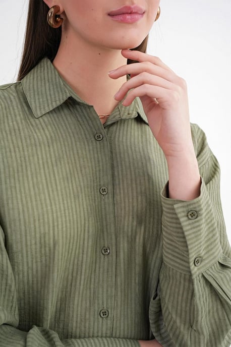 Ontspannen Fit Poplin Shirt - Image 6