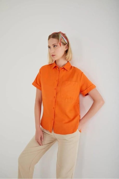 Korte Mouwen Shirt met Zakken - Image 2