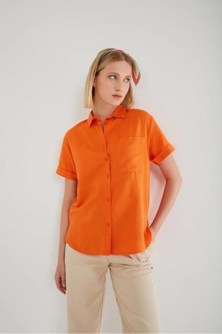 Korte Mouwen Shirt met Zakken - Image 3