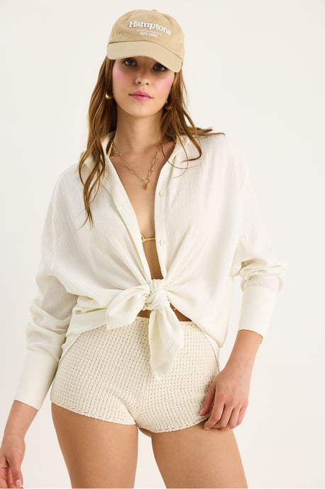 Oversized Textuur Shirt - Image 4
