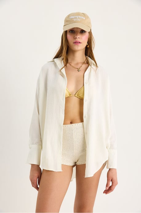 Oversized Textuur Shirt - Image 5