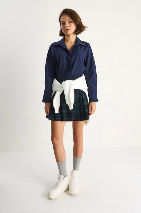 Regular Fit Långärmad Knapp-up Poplin Skjorta - Image 3