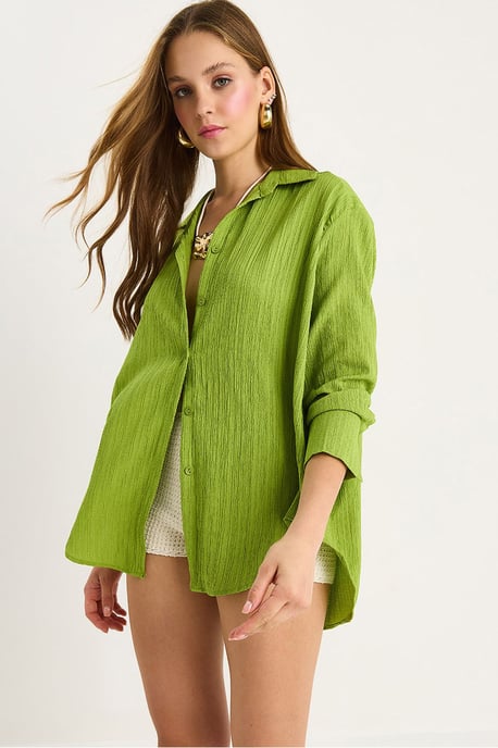 Oversized Textuur Shirt - Image 3