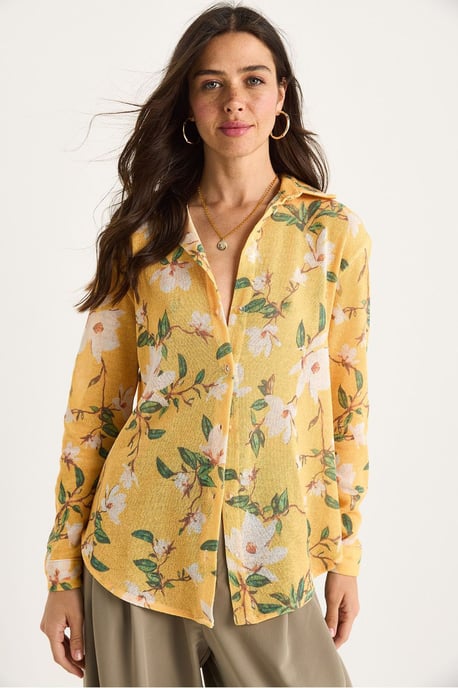 Gelaagde Bloemenprint Knopshirt - Image 2
