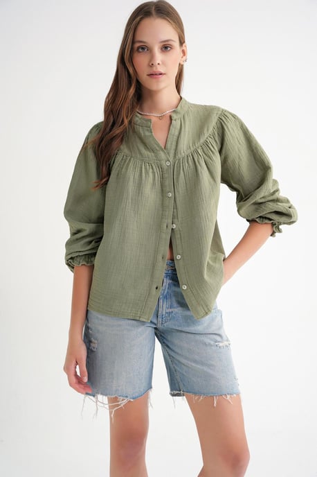 Musselinen Katoenen Shirt - Image 2