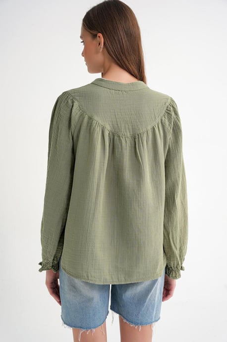 Musselinen Katoenen Shirt - Image 5
