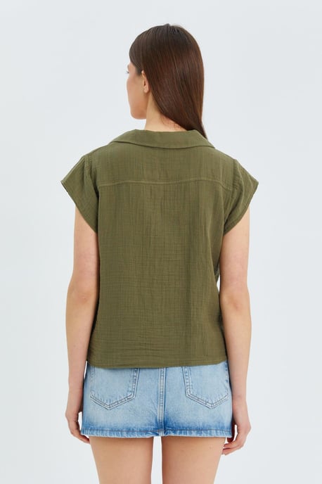 Crop Shirt met Strikdetail - Image 6