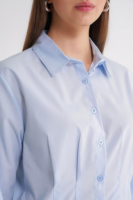 Slim Fit Långärmad Poplin Skjorta - Image 4