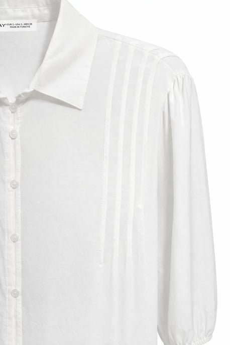 Gelaagde Ribbels Lange Mouwen Knopen Shirt - Image 2