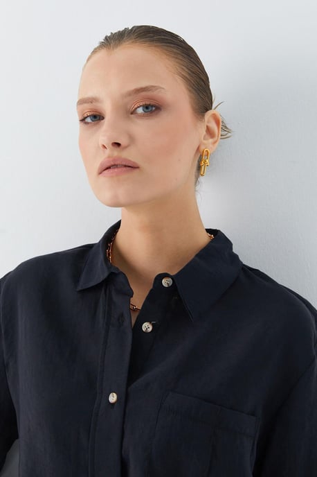 Ontspannen Pasvorm Blouse met Pocket - Image 5
