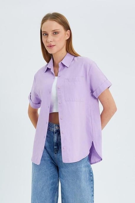 Korte Mouwen Shirt met Zakken - Image 3