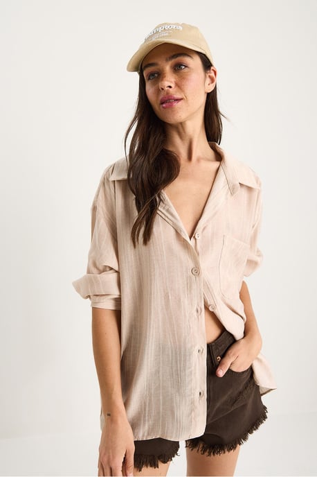 Buttoned Pocket Long Sleeve Shirt - Image 2