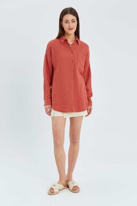 Oversized Muslin Basis Shirt - Image 2
