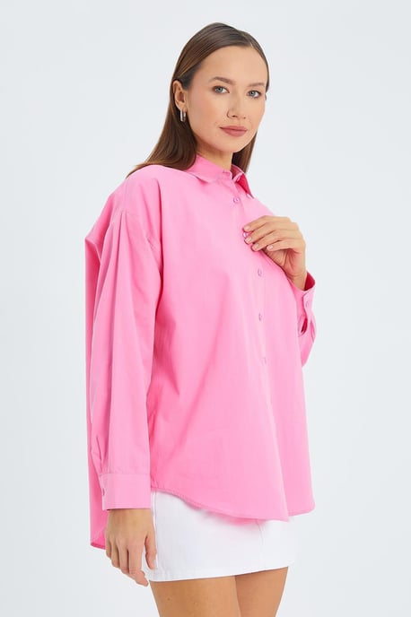 Langnekkig Katoenen Shirt - Image 3