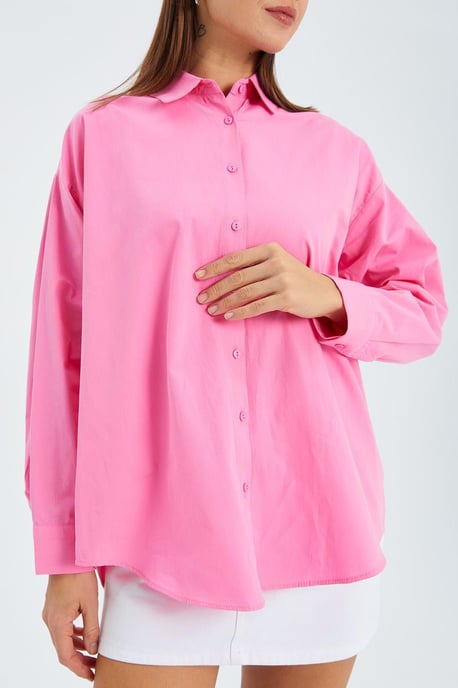 Langnekkig Katoenen Shirt - Image 4