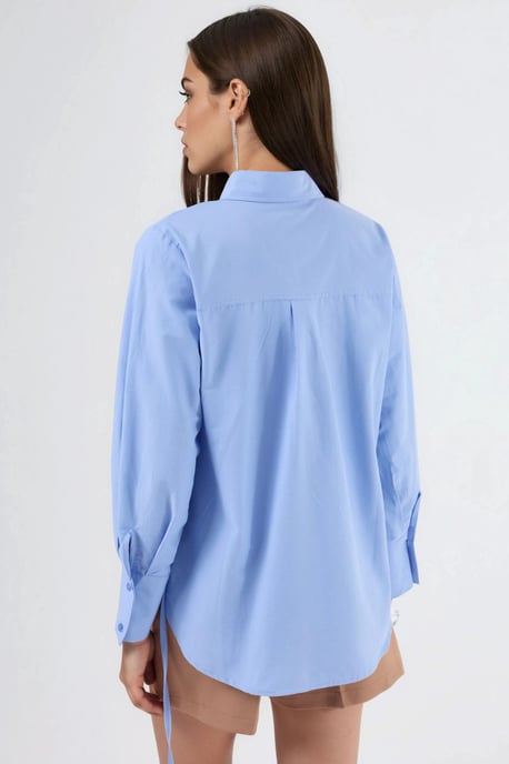 Kanten Gedetailleerde Fitted Poplin Shirt - Image 6