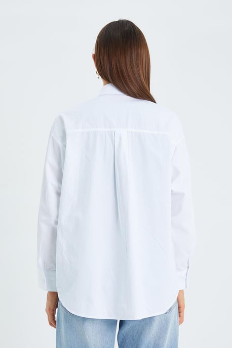 Langnekkig Katoenen Shirt - Image 6