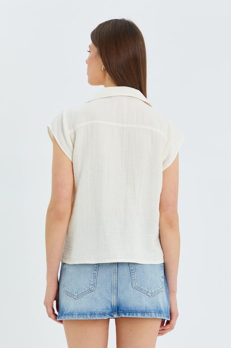 Crop Shirt met Strikdetail - Image 6