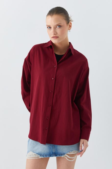 Langnekkig Katoenen Shirt - Image 5