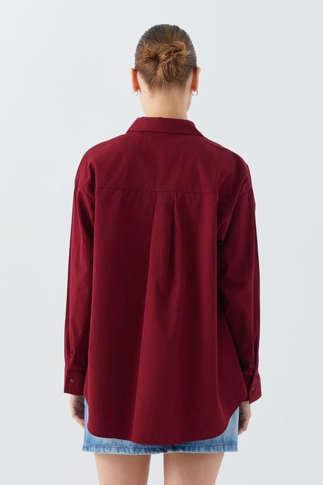 Langnekkig Katoenen Shirt - Image 6
