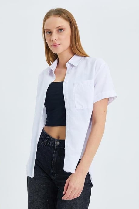 Korte Mouw Shirt met Zakken - Image 3