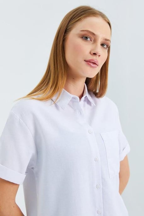 Korte Mouw Shirt met Zakken - Image 4
