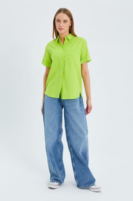 Korte Mouwen Shirt met Zakken - Image 2
