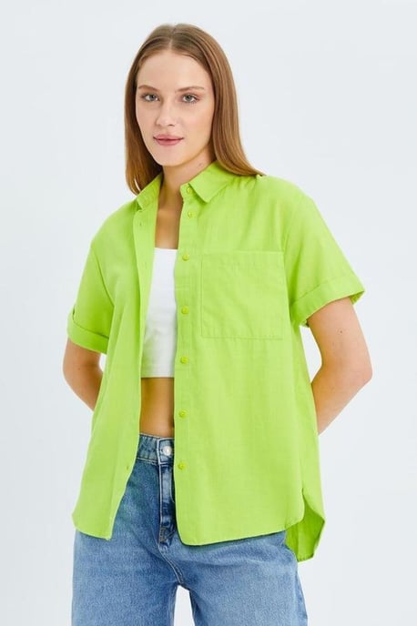 Korte Mouwen Shirt met Zakken - Image 3
