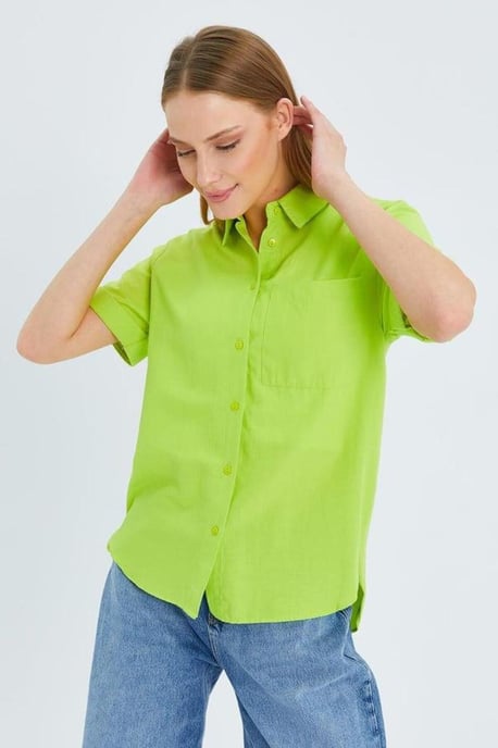 Korte Mouwen Shirt met Zakken - Image 6