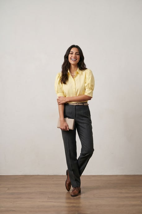 Geknoopte Poplin Shirt met Overhemdkraag - Image 2
