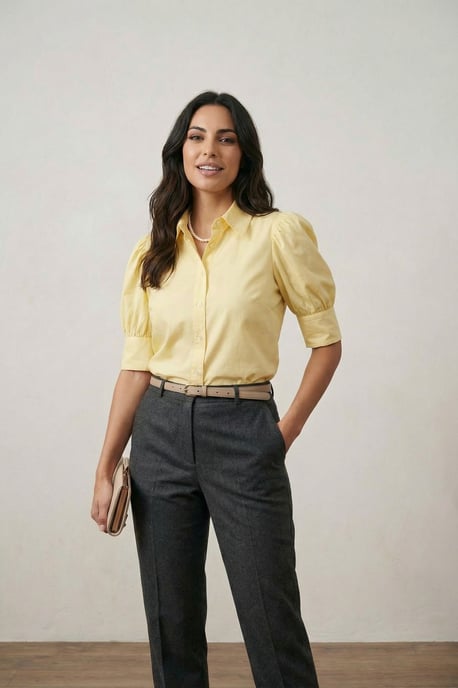 Geknoopte Poplin Shirt met Overhemdkraag - Image 5