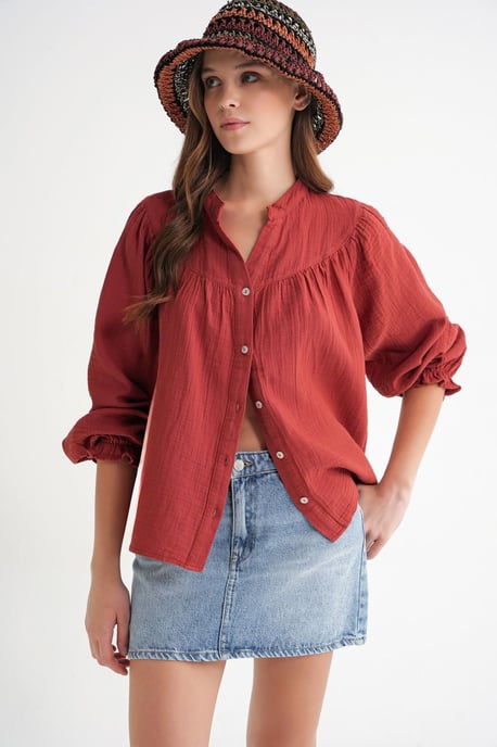 Musselinen Katoenen Shirt - Image 3