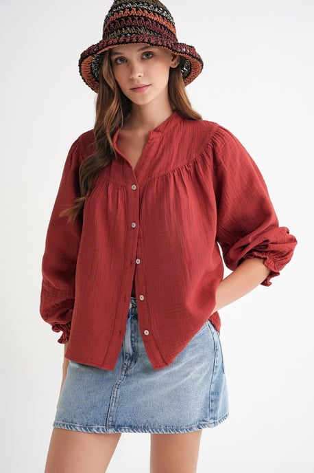 Musselinen Katoenen Shirt - Image 4