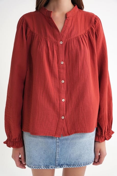 Musselinen Katoenen Shirt - Image 5