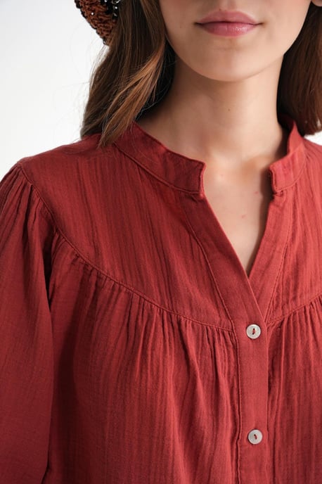 Musselinen Katoenen Shirt - Image 6