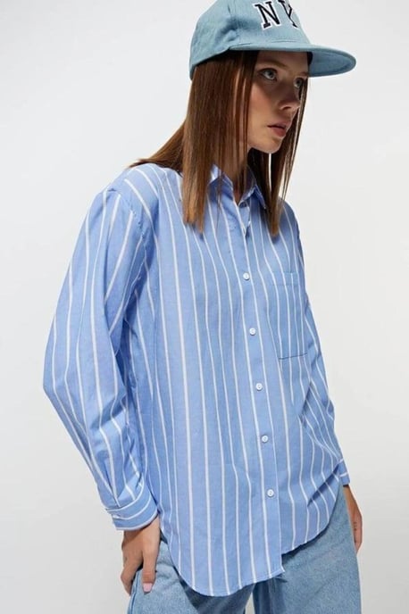 Gestreepte Relaxed Fit Shirt - Image 3