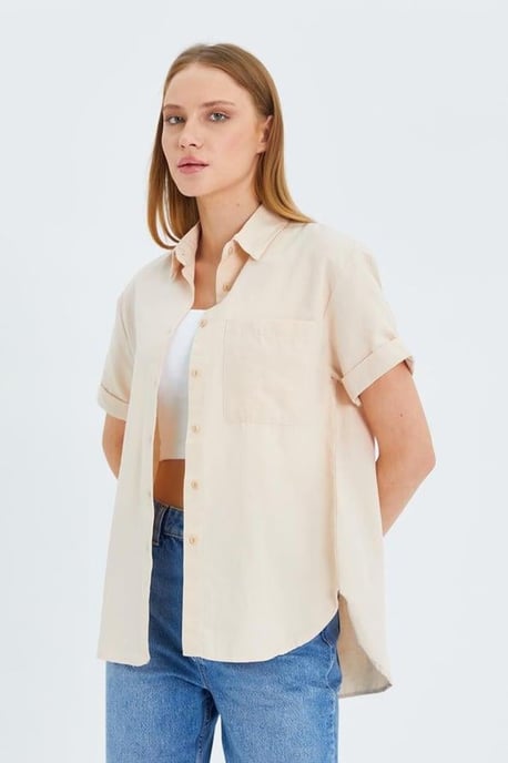 Korte Mouwen Shirt met Zakken - Image 5