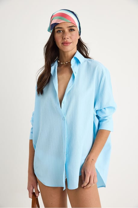 Oversized Textuur Shirt - Image 4