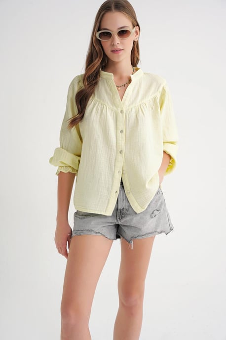 Musselin Katoenen Shirt - Image 2