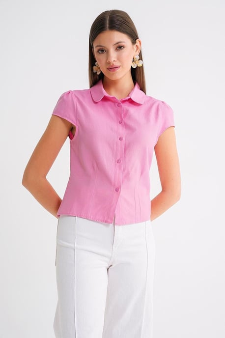 Slim Fit Poplin Shirt - Image 1