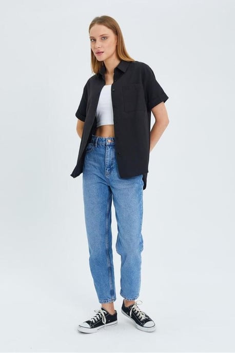 Korte Mouw Shirt met Zakken - Image 2