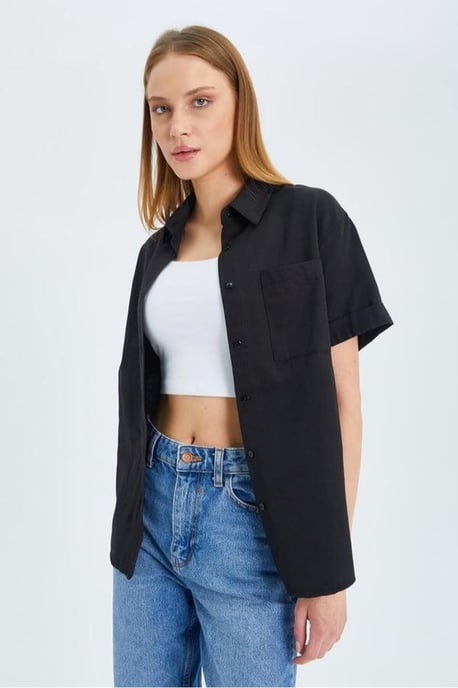 Korte Mouw Shirt met Zakken - Image 3