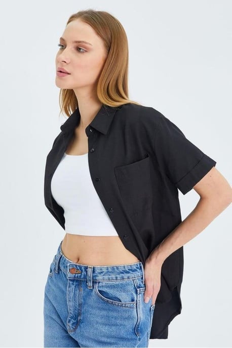 Korte Mouw Shirt met Zakken - Image 5
