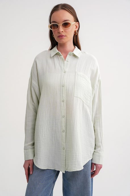 Oversized Shirt met Pocketdetail - Image 5