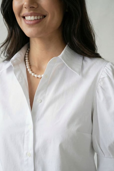 Geknoopt Poplin Shirt met Overhemdkraag - Image 3