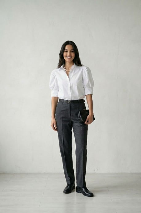 Geknoopt Poplin Shirt met Overhemdkraag - Image 5