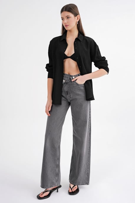 Ontspannen Pasvorm Poplin Shirt - Image 3